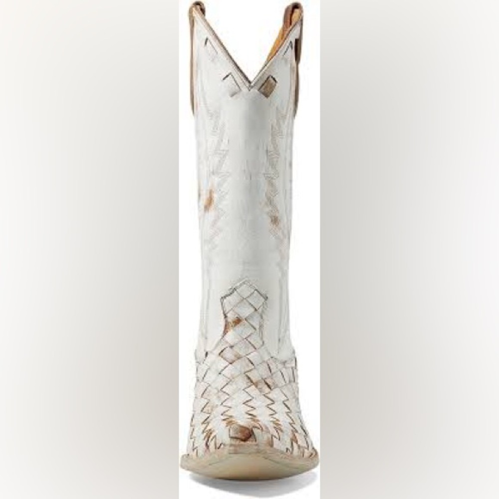 Old Gringo Reptilian western boots cowgirl cowboy weaved design RTL $595 7.5 NIB - Picture 4 of 10